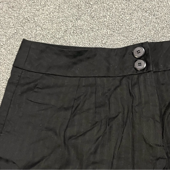 LA Blues Shorts Womens Size 16 Black Striped Stretch Cuffed High Waisted Retro - Picture 6 of 10